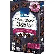 EDEKA Čokoládové listy hořká čokoláda 60G