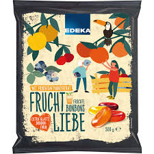 EDEKA Barevné ovocné bonbóny 200 g