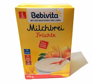 BEBIVITA Mléčná ovocná kaše od 5 měsíci 500 g