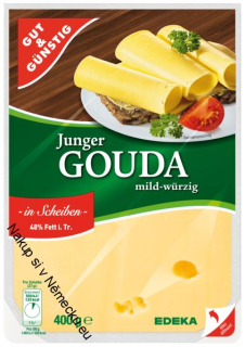 sýr GOUDA plátky 250.g